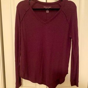 American Eagle Waffle Knit Shirt